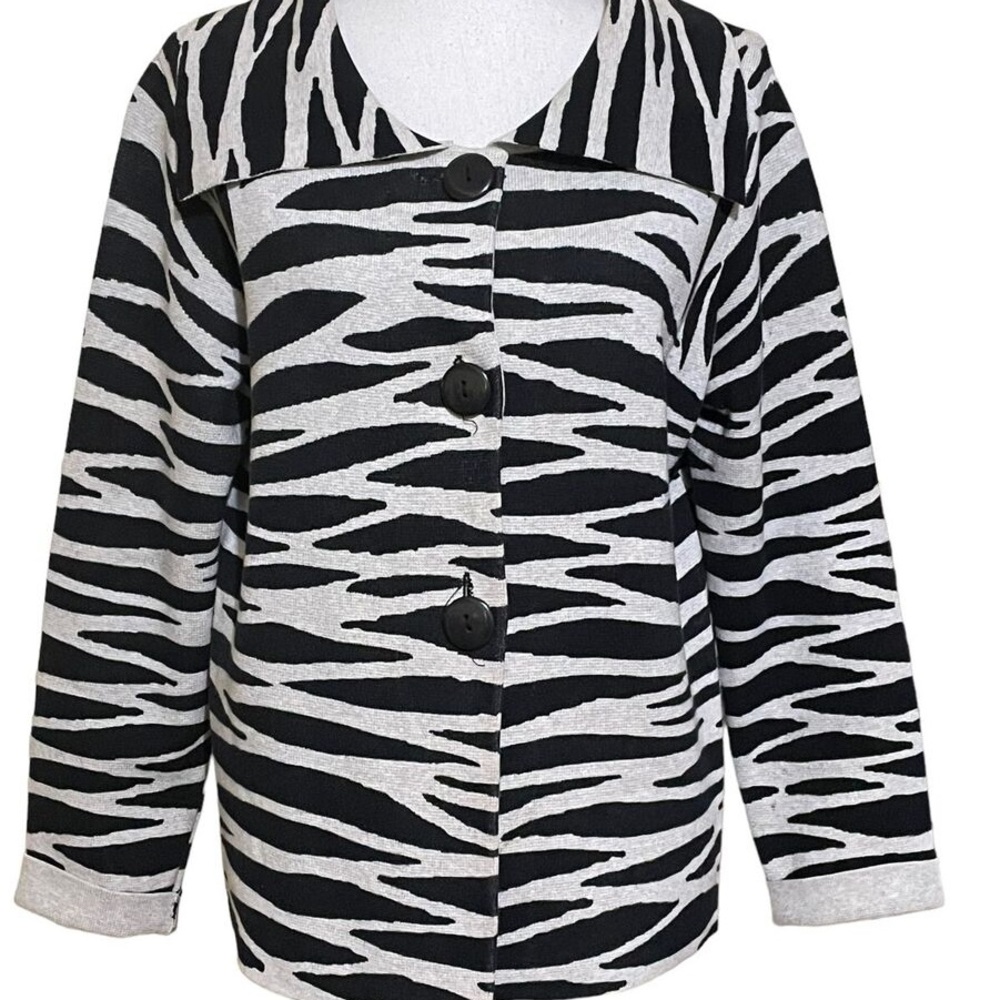 Chicos Evening Caves Dara Cardigan Sweater Cardigan pat -  size 2